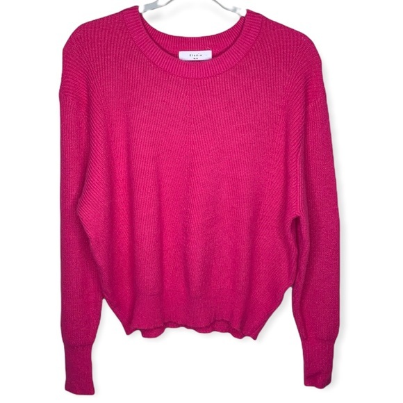 Elodie pink Cropped pullover soft knit sweater size Medium - Picture 1 of 9